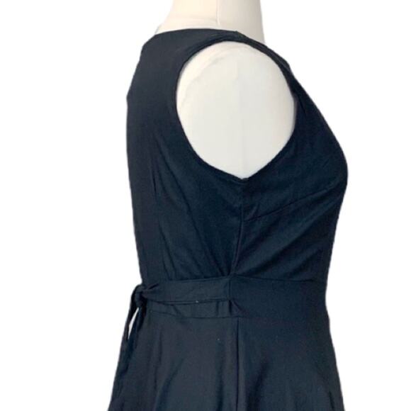 iHOT Fashion Dress Tie Waist A-line Sleeveless Black NEW Women's Size 2XL Plus - Picture 7 of 11